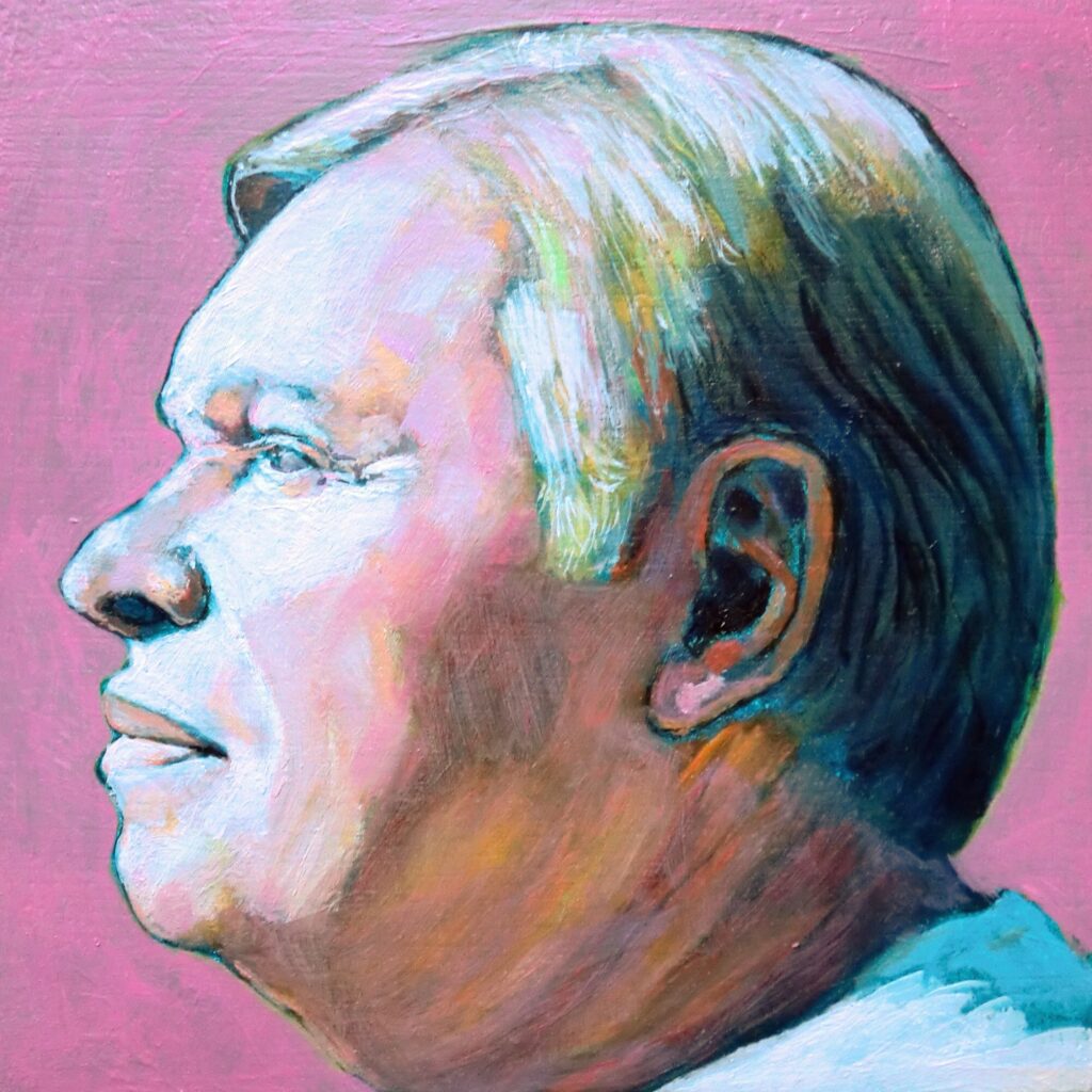 Bobino, portrait à l'huile par Jonny White
