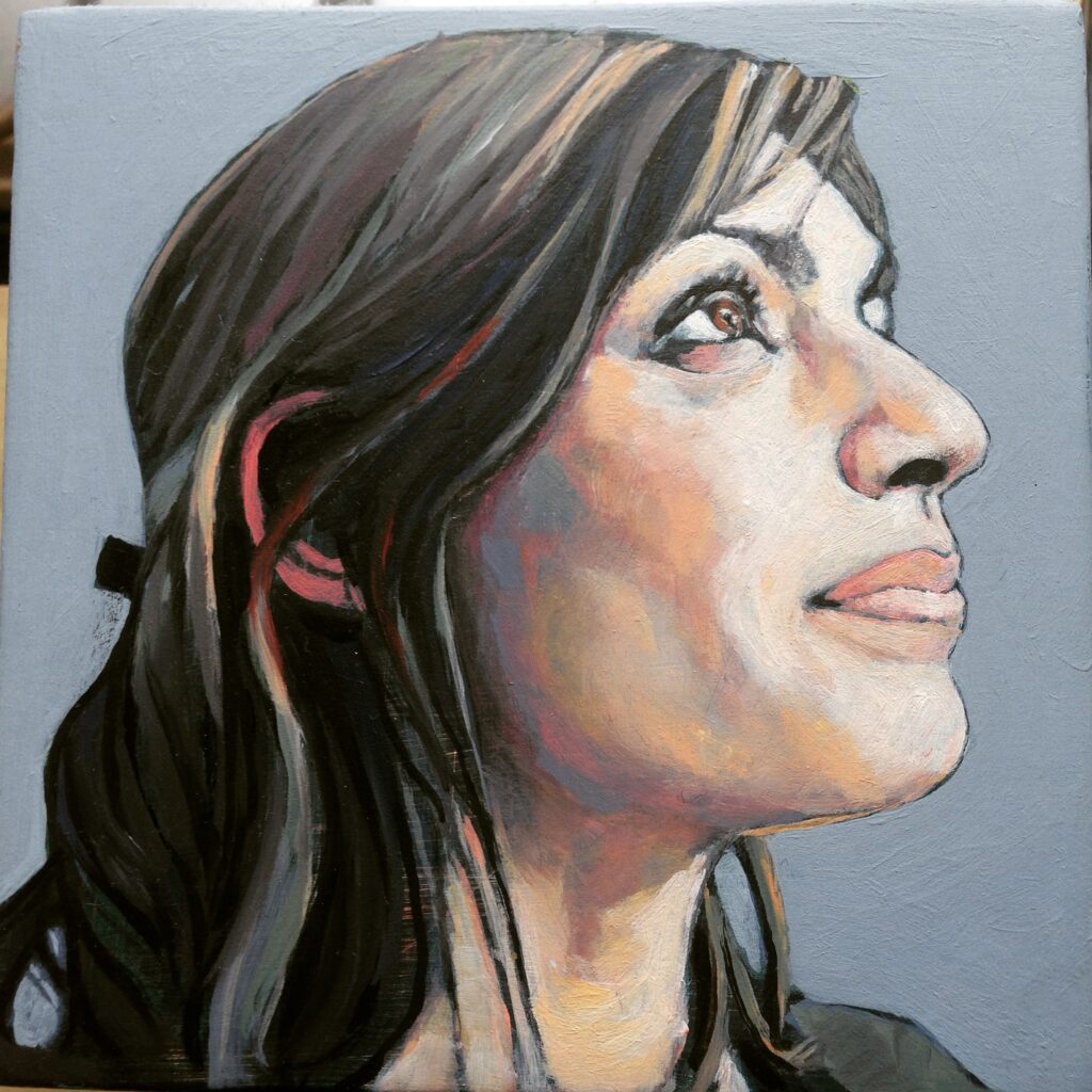 Clara, portrait à l'huile par Jonny White
