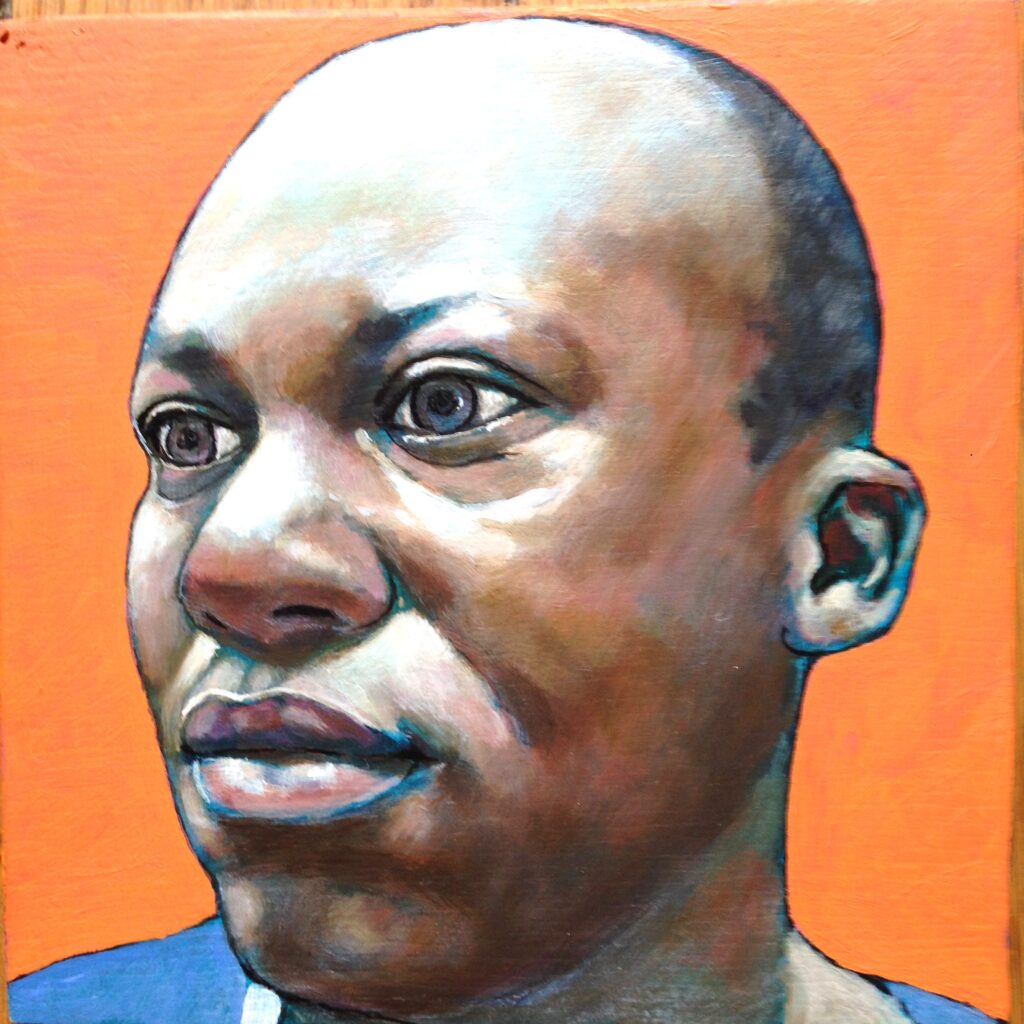 Hervé, portrait à l'huile par Jonny White