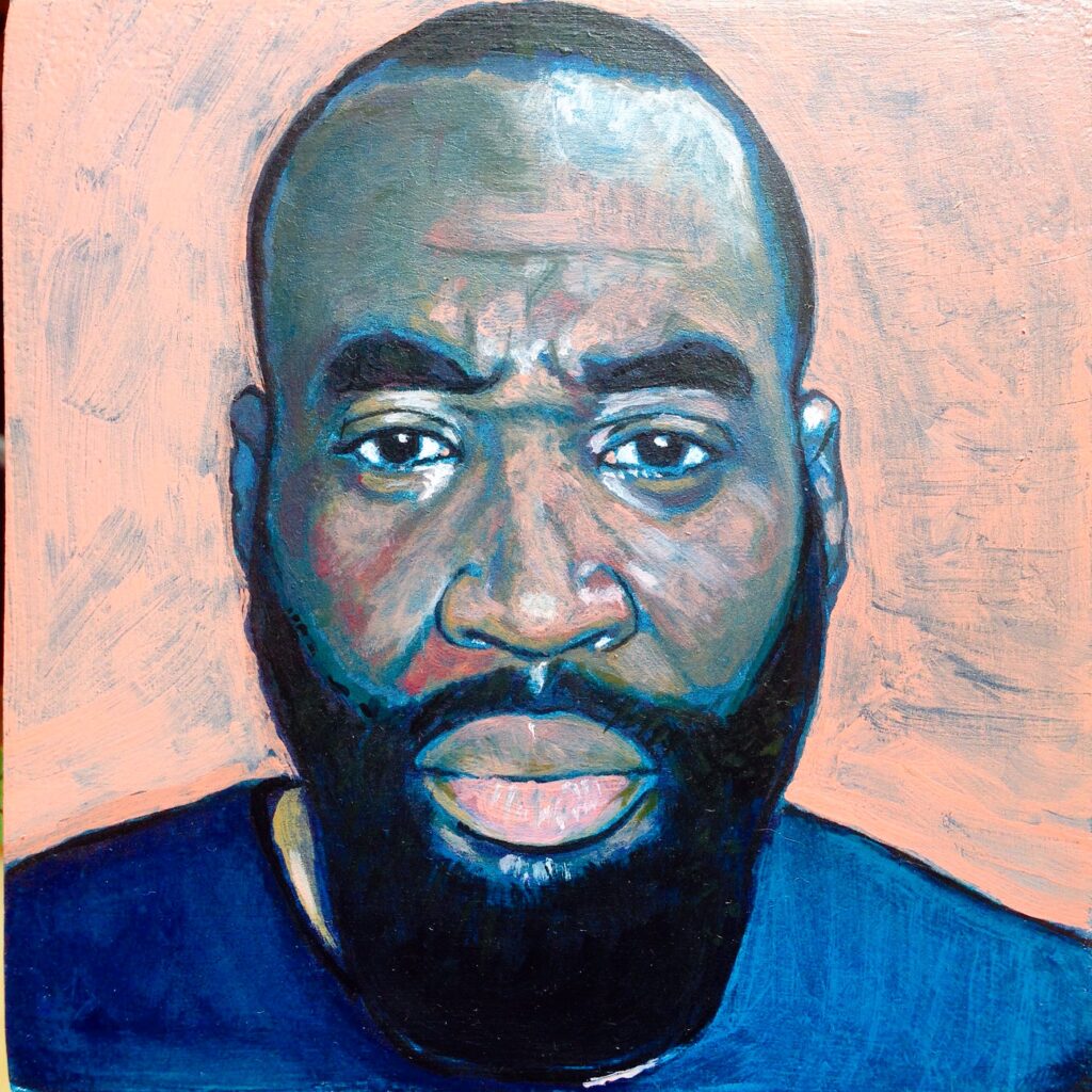 Malik, portrait à l'huile par Jonny White