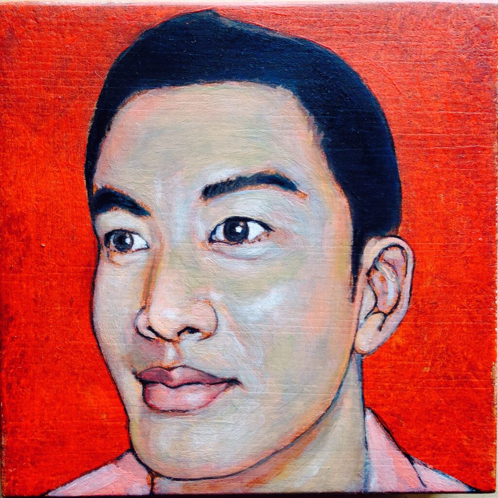 Long, portrait à l'huile par Jonny White