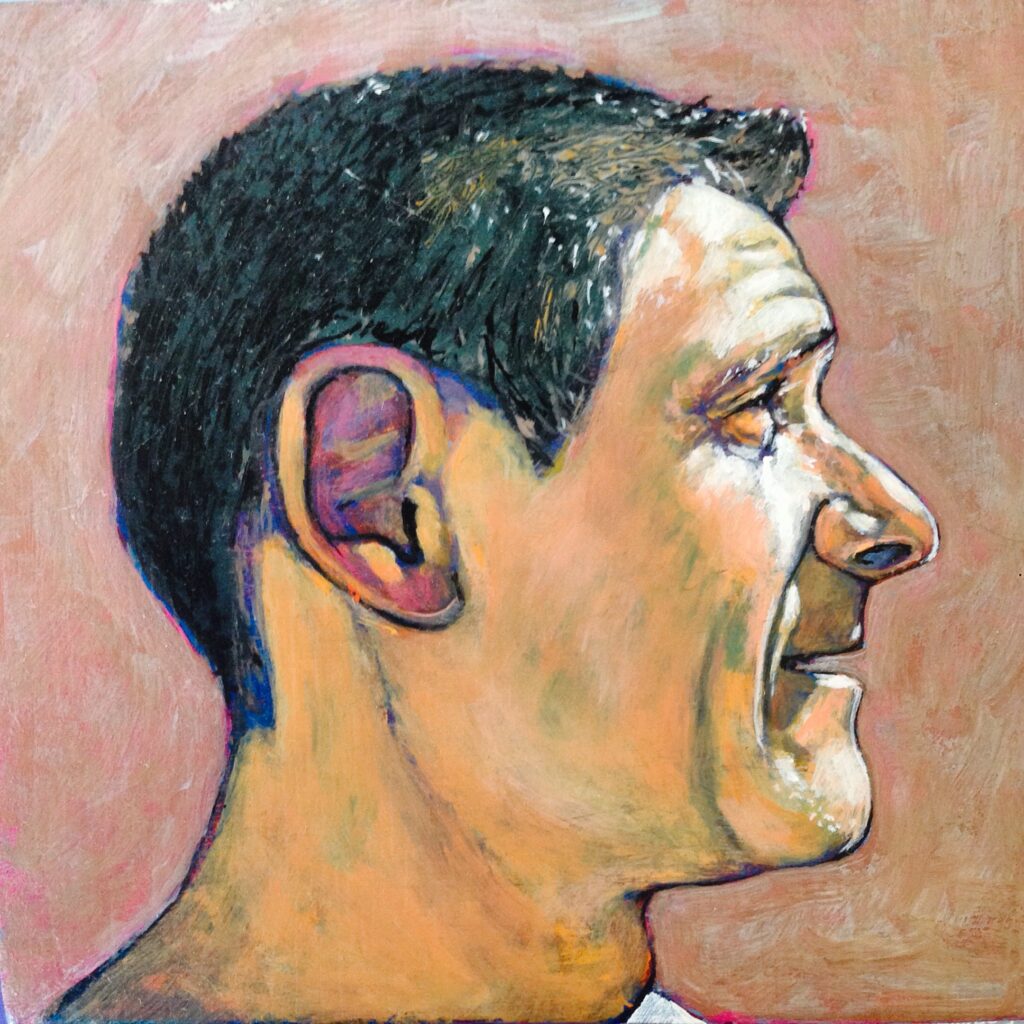 Luc, portrait à l'huile par Jonny White