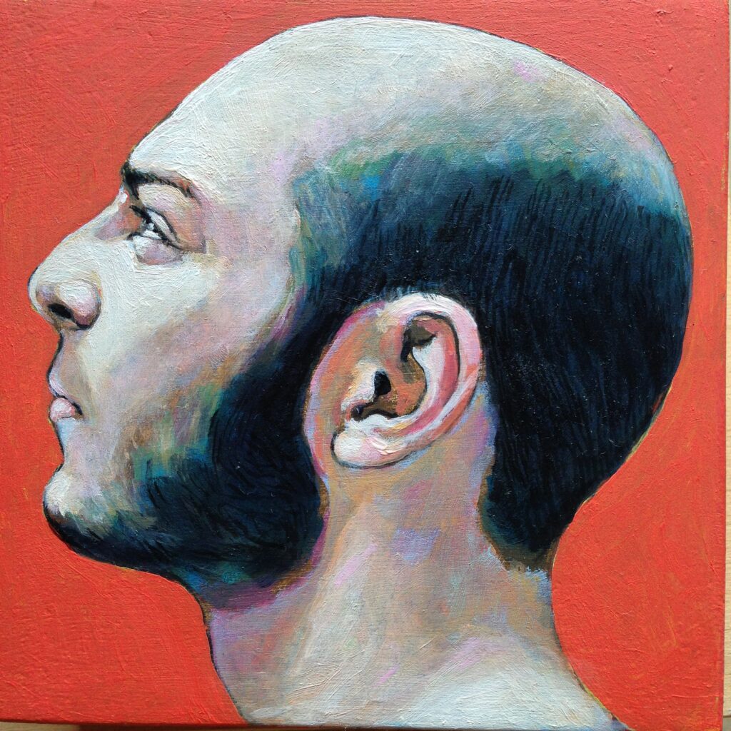 A Fighter, portrait à l'huile par Jonny White